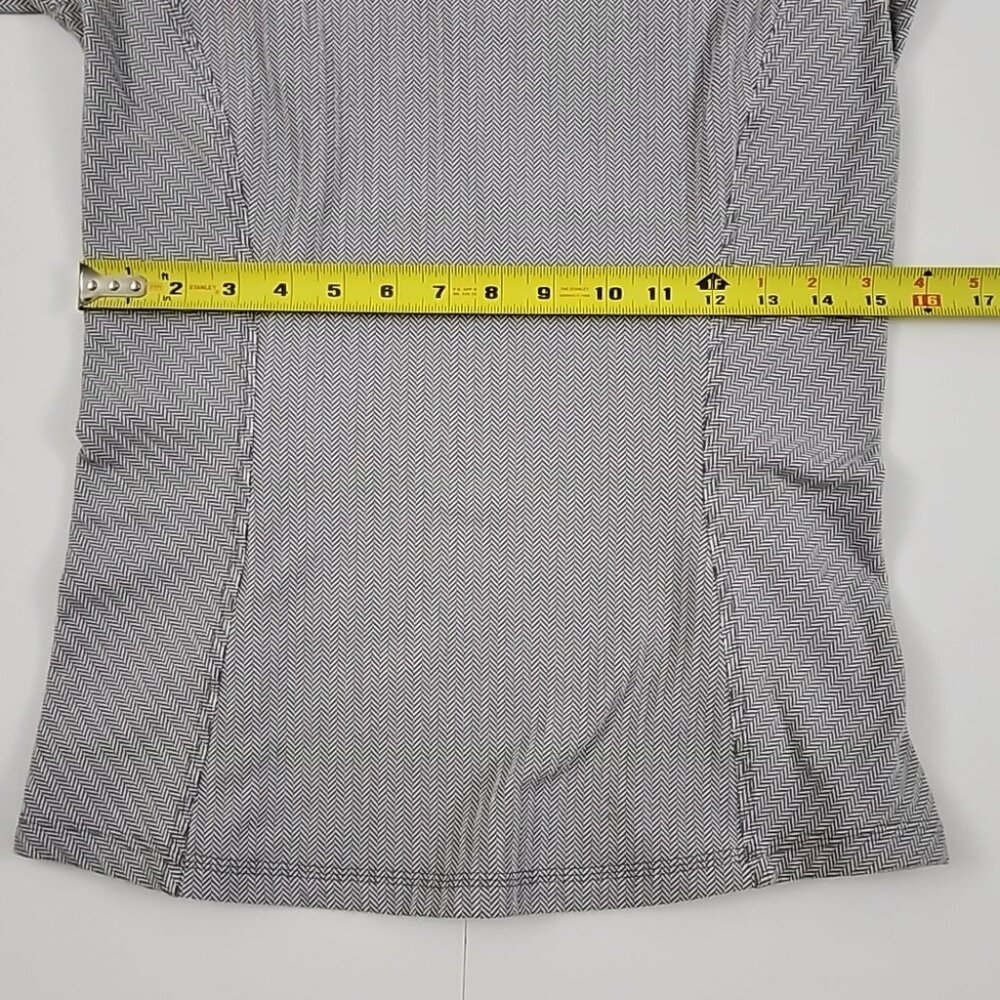Lululemon Kanto Catch Me Long Sleeve Heathered Herringbone White Stretch Size 8 - Picture 15 of 16